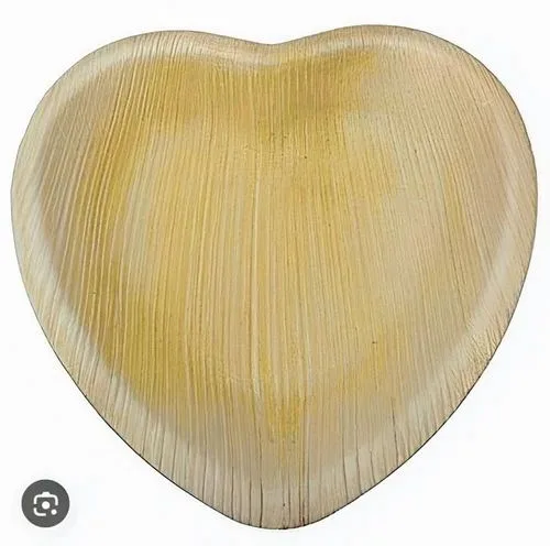 Areca 6.5inch heart plate