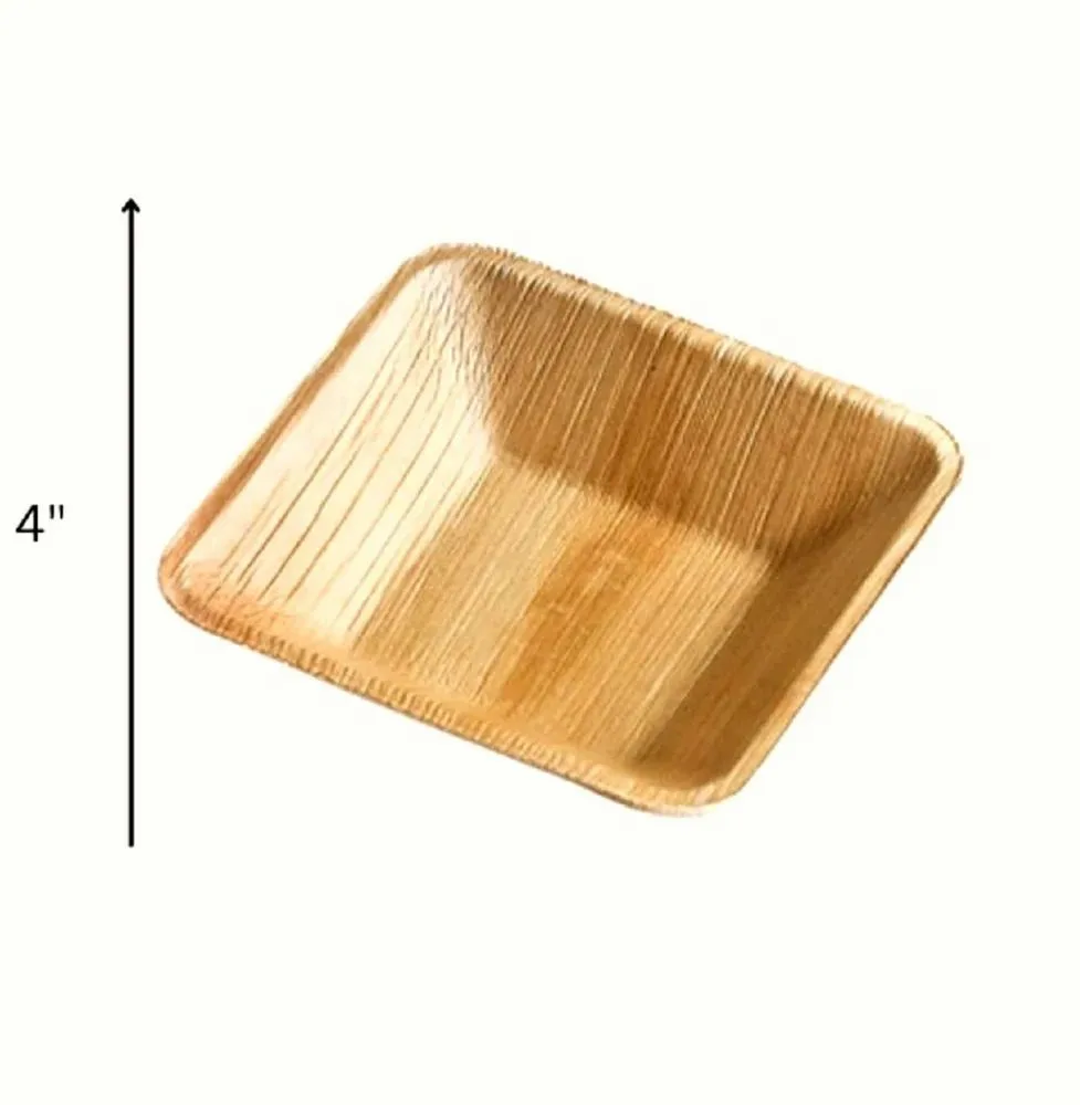 Areca 4 Inch Square Bowl