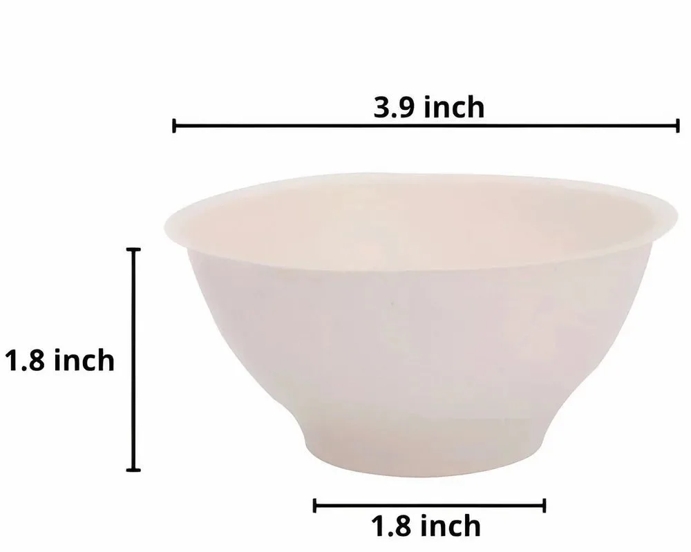 180ml Sugarcane Bagasse Biodegradable Bowl